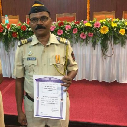 Tardeo Police Constable Honoured By D. G. Maharashtra, On Maharashtra Day