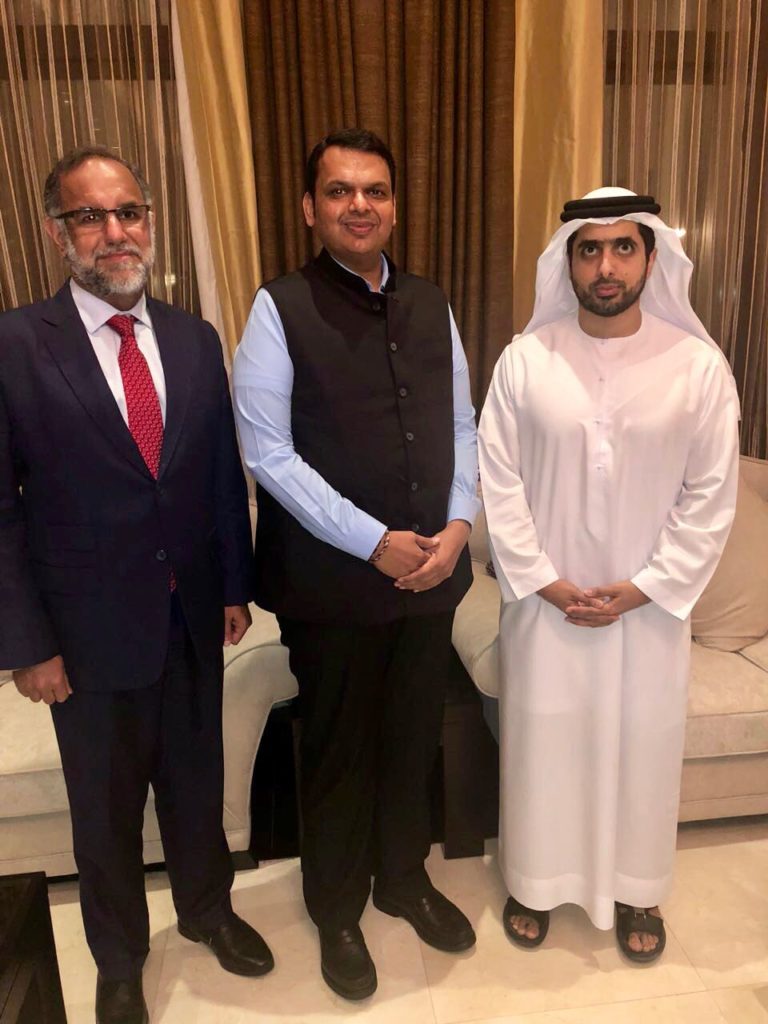 Dubai Visit Of CM Devendra  Fadnavis ,Meets Sultan Ahmed Bin Sulayem