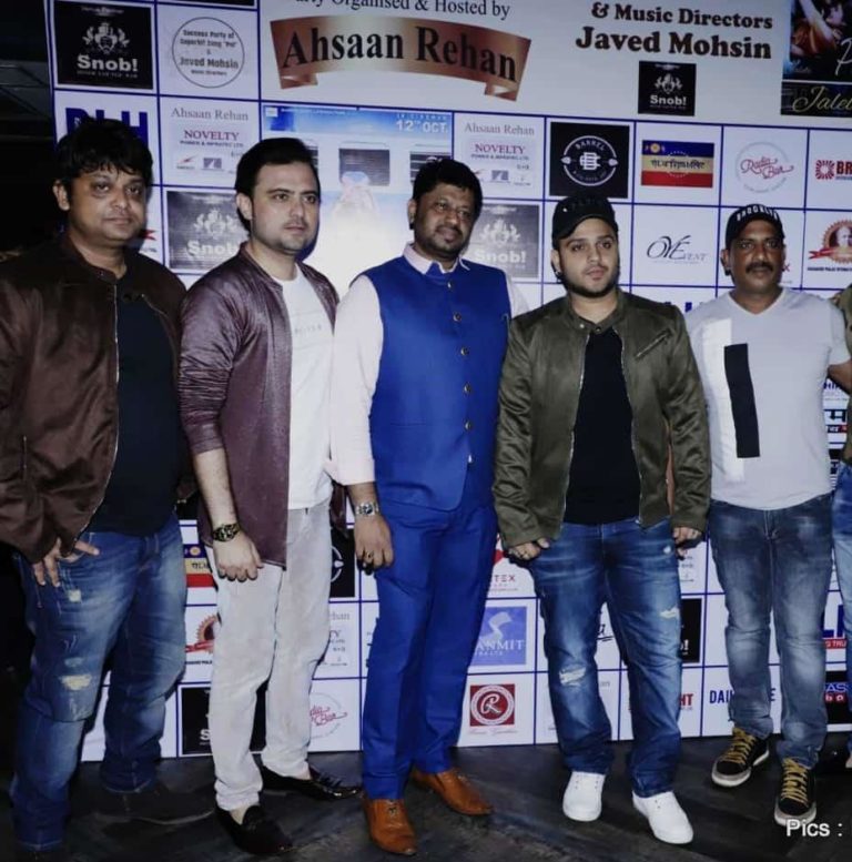 Entrepreneur Ahsaan Rehan Hosted the Song Success Party of  Music Composers Javed Mohsin ,At SNOB Bandra