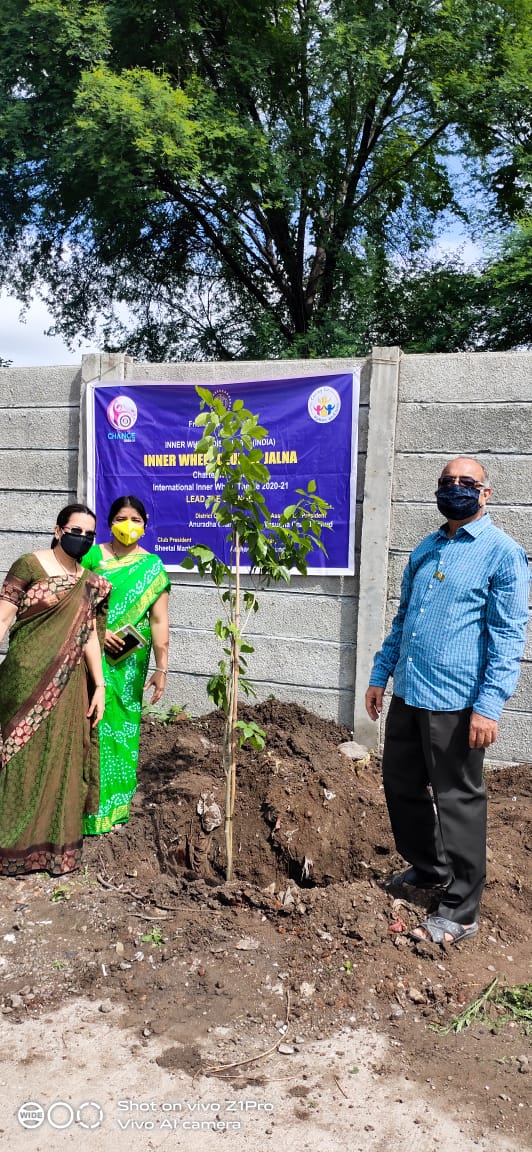 Inner Wheel Club of Jalna organised Tree plantation project with Rotary Club of Jalna,  read detailed story here