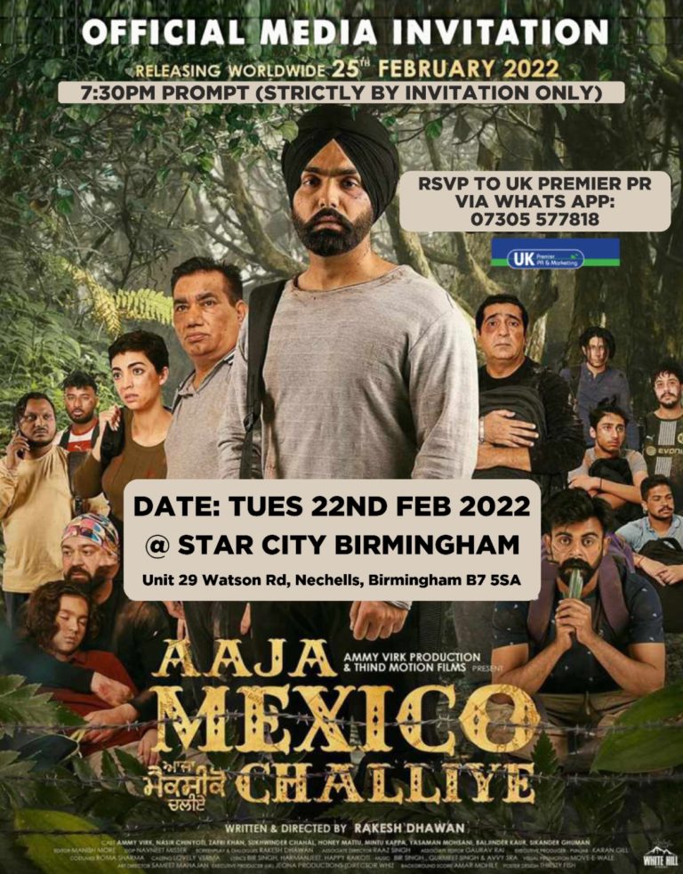 Punjab to Mexico Aaja Mexico Challiye WorldWide release 25th February 2022 