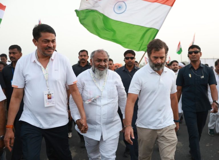 Mumbai Senior Congress leader Ibrahim Bhaijan’s picture with Rahul Gandhi Bharat Jodo Yatra goes viral